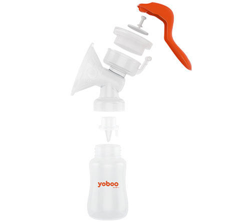 yb 0023 manual breast pump light