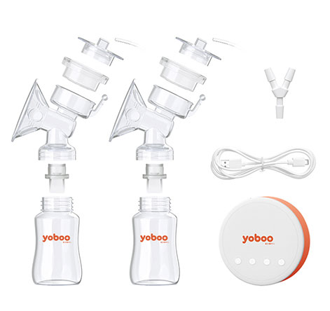 yb 0024 double electric breast pump light 4