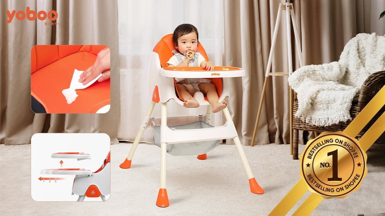 Exploring the path of baby feeding, yoboo Multifunctional Baby High Chair is on shopee's bestselling list