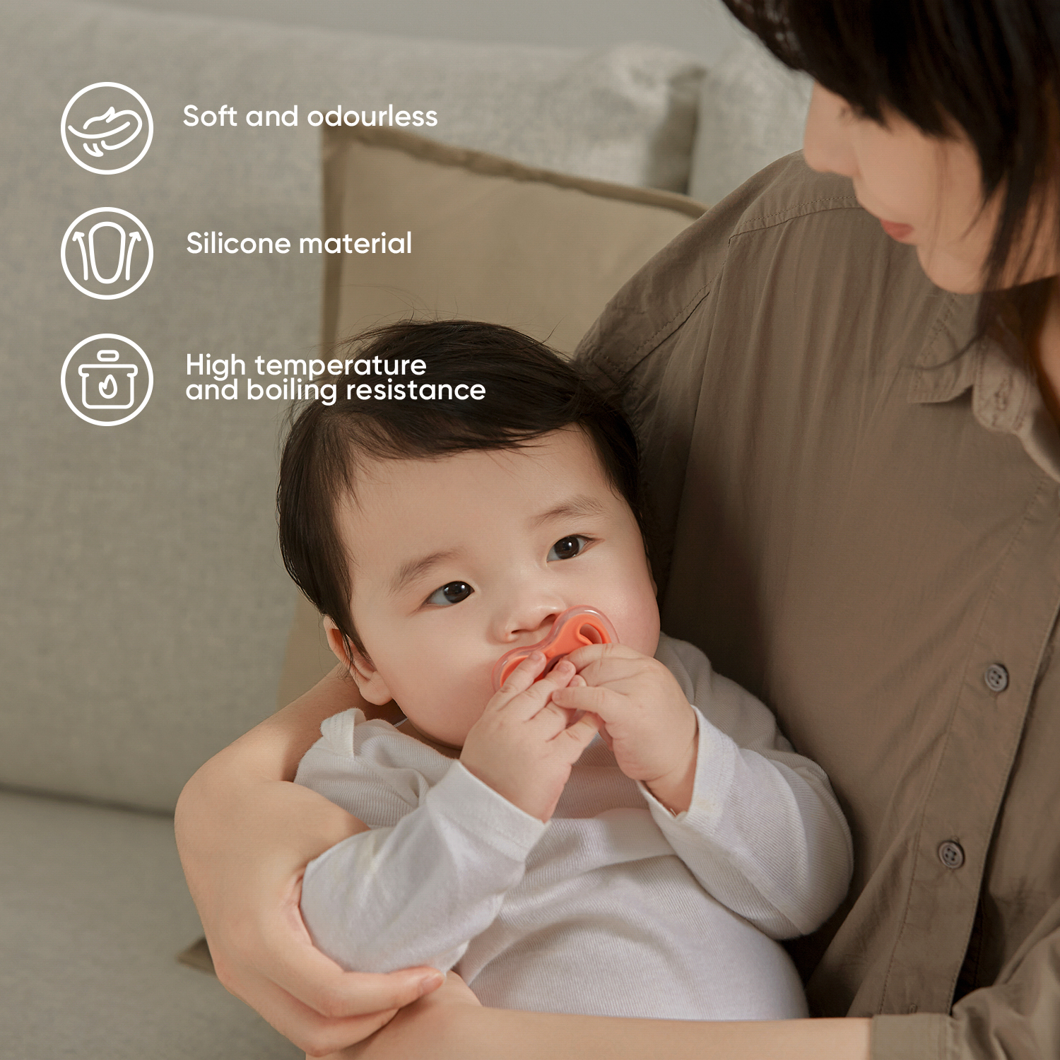 The tips when using silicone soother
