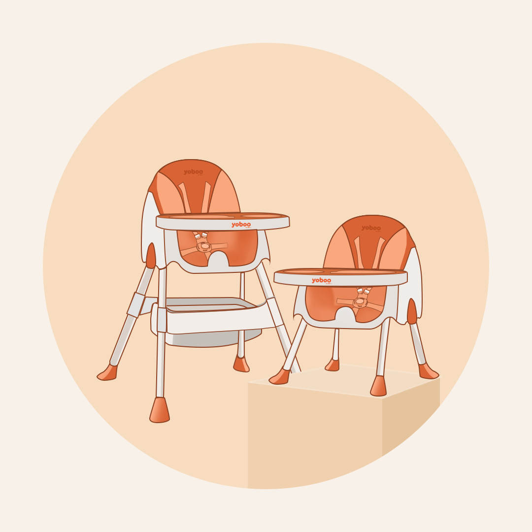 Multifunctional Baby High Chair-Flex (Nature)